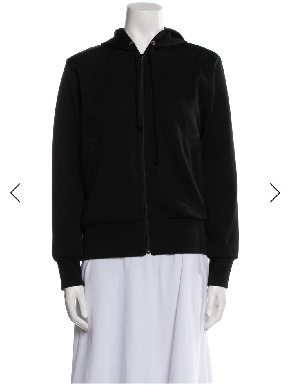 Comme des Garcons PLAY Black Zip-Up Hooded Jacket